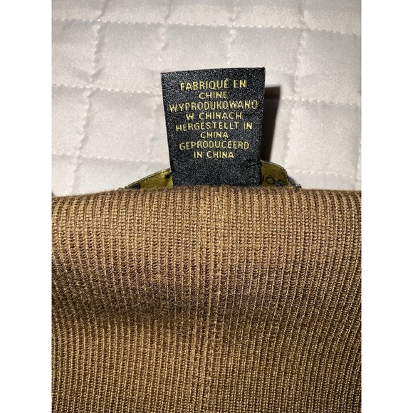 House of Harlow Large Brown Cropped Ribbed Knit Long Sleeve Top - Picture 9 of 12